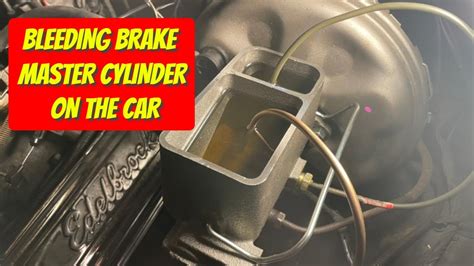 How to bleed break master cylinder on 97 escort 1998 ford escort,need to know how to bleed the clutch booster master cyl