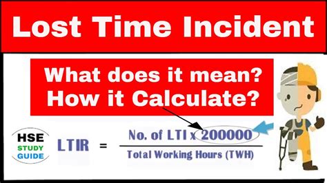 How to calculate lost time incident rate  a permanent disability/impairment