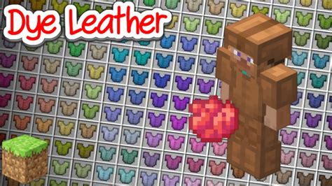 How to dye leather armor in minecraft bedrock Subscribe my channel for more videosClick this:not click this:ht