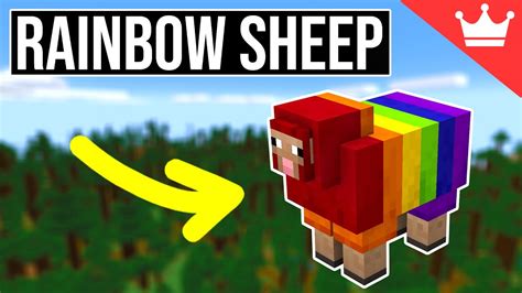 How to get a rainbow sheep in minecraft  Combine it with white wool for black wool