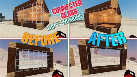 How to get connected glass textures in minecraft  16 follower s
