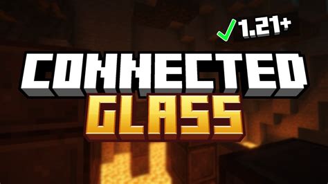 How to get connected glass textures in minecraft 