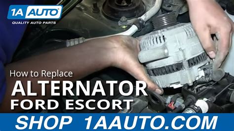 How to install a 2003 ford escort zx2 alternator  I have a 2001 Ford Escort,ZX2, coupe