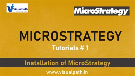 How to install microstrategy tutorial project This example uses the MicroStrategy Tutorial project: In MicroStrategy Developer 9