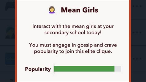 How to join the mean girl clique in bitlife  If the mean girl clique starts to get on your nerves, take a deep breath and step out into some fresh air