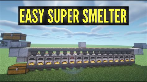 How to make a mega smelter in minecraft  Place the stonecutter on
