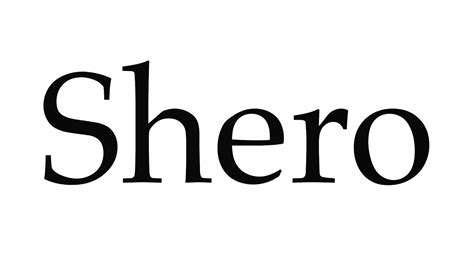 How to pronounce shero  This pronounced audio dictionary provides More accurate, easy way to learn English words pronunciation