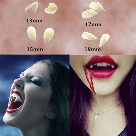 3 Pairs Retractable Halloween Vampire Fangs, Not Scratch The Gums, Horrifying Vampire Fangs Teeth, Fake Teeth Cosplay, Vampire Fangs Fake Teeth