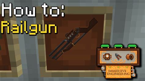 How to shoot railgun immersive engineering  Description