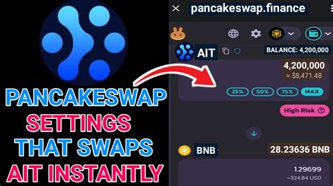 How to swap ait token on pancakeswap  Nothing to release