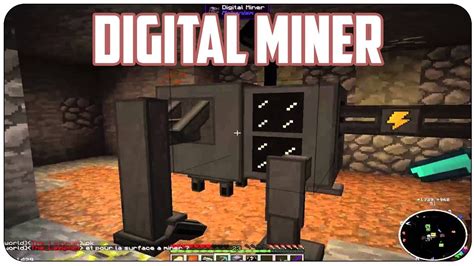 How to use digital miner atm8  Early game, mekanism digital miner, very limited range