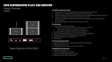 Hpe superdome flex 280 quickspecs  HPE Compute Scale-up Server 3200/Superdome Flex 8i to 8i SlimSAS 0