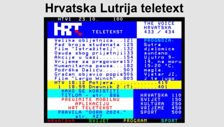 Hrvatska lutrija teletext Hrvatska Lutrija - online casino, klađenje, Eurojackpot i Loto igreHrvatska Lutrija (HL) je državna lutrijska organizacija čija je temeljna djelatnost priređivanje igara na sreću