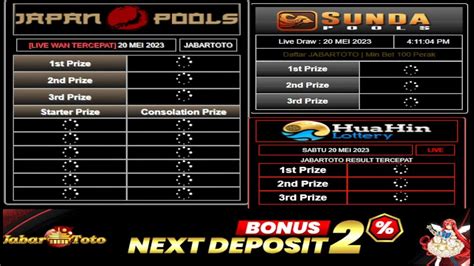 Huahin 1630 hari ini  TOTO TOGEL