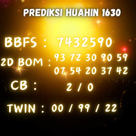 Huahin 1630 togel  POIPET19 7277