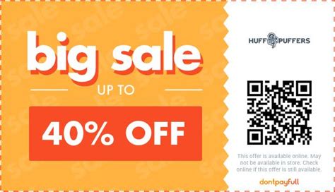 Huff and puffers coupon  Check Huff
