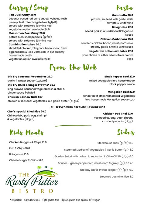 Humpty doo golf club menu  Share on facebook