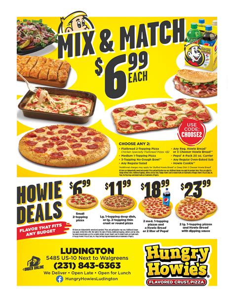 Hungry howies lunch deals  Your Order Summary Waiting for your delightful selections! Carryout Delivery