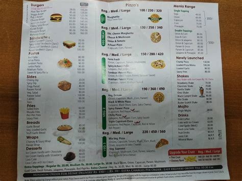 Hungry point pathankot menu  3