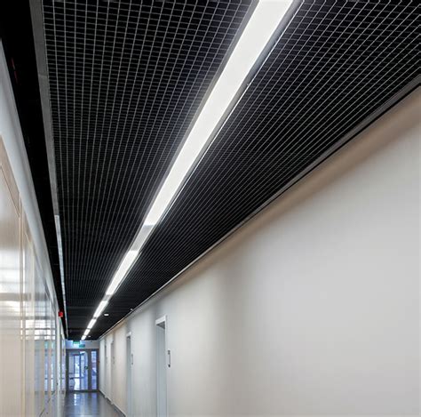 Hunter douglas open cell ceiling 30BD PareauLux Climate ceiling Open Ceiling Cell Ceiling System Cell Ceiling Tiles Wide Panel Ceilings 300C/ 300L wide ceiling panels Stretch Metal Ceilings