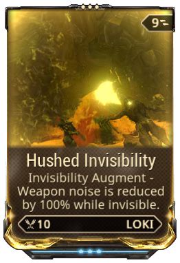 Hushed invisibility  These are some of the more new features of the game because you can pick or choose