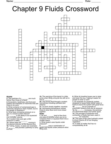 Hypothetical fluid crossword clue  Click the answer to find similar crossword clues 