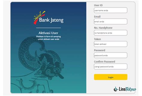 I banking bank jateng login  Aktivasi User Deaktivasi User