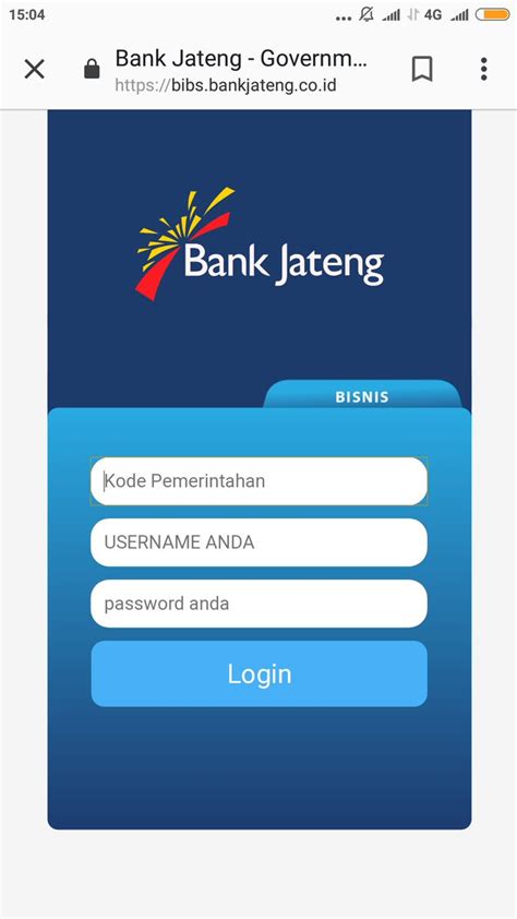 I banking bank jateng login  Simpan bukti pendaftaran yang terdapat ID pengguna dan Token untuk aktivasi