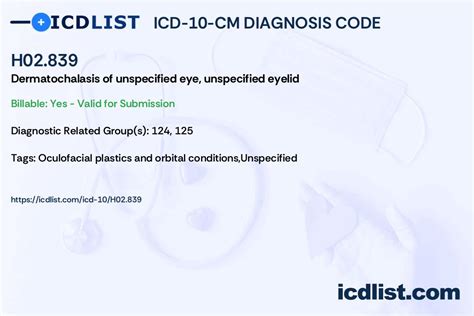 2024 ICD-10-CM Diagnosis Code H02.839: Dermatochalasis of …