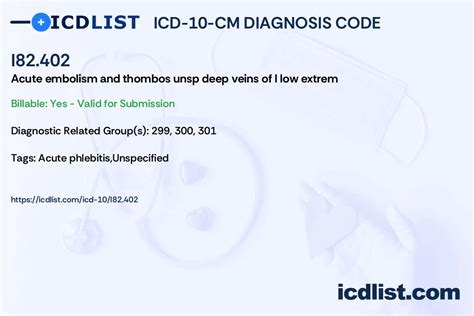 2024 ICD-10-CM Diagnosis Code I82.402 - ICD10Data.com