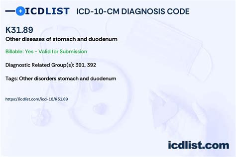 2024 ICD-10-CM Diagnosis Code K31.89