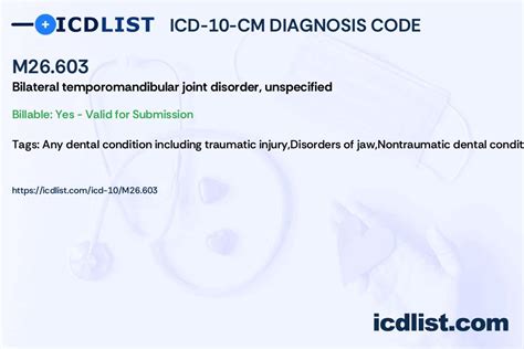 2024 ICD-10-CM Diagnosis Code M26.603 - ICD10Data.com