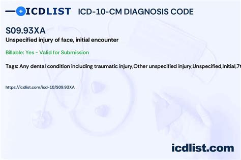 2024 ICD-10-CM Diagnosis Code S09.93XA: Unspecified …