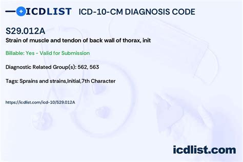 2024 ICD-10-CM Diagnosis Code S29.012A