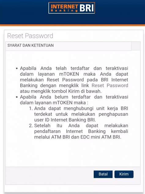 Ib bri co id user id  Ketiga, berikan keterangan yang diminta oleh CS