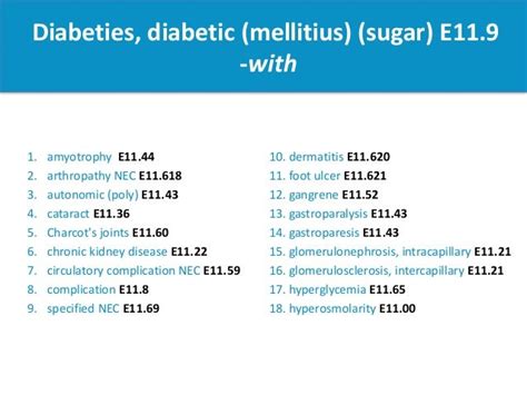 Icd 10 dm2 uncontrolled  DRG 638