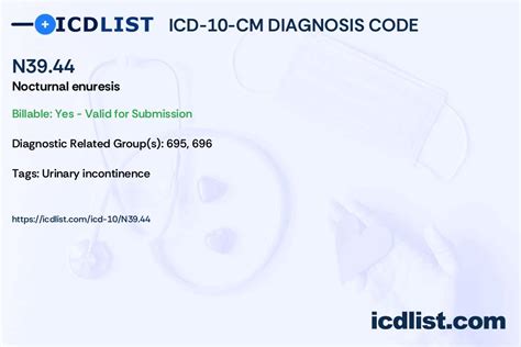 Icd 10 f98 8 0 Nonorganic enuresis ; F98