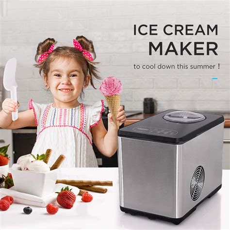 Secura Ice Cream Maker Mini Electric Ice Cream Machine for Quick Homemade Gelato, Sorbet, Frozen Yogurt with Mixing Spoon & Recipe Book, BPA-Free