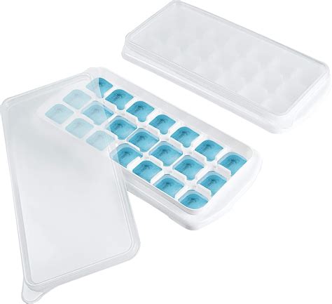 Ice Cube Tray Balls,Round Ice Cube Trays for Freezer with Lid and Bin,1in X  99PCS Round Ice Cube Trays for Freezer, (3Pack Blue Ice trays & Ice Bin 