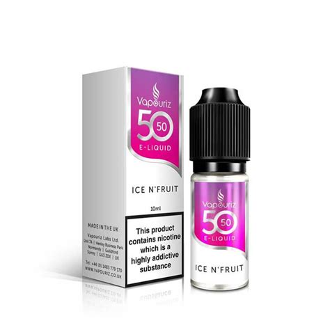 Ice n'fruit e-liquid by vapouriz 50-50  4