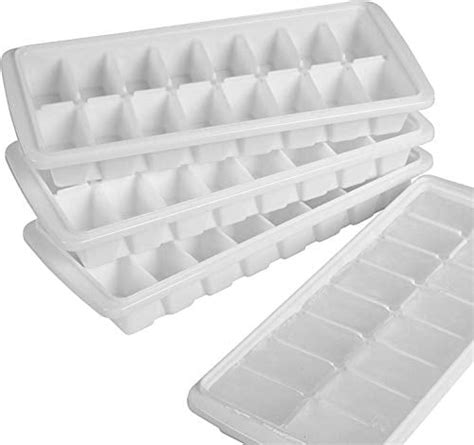 Arrow Small Ice Cube Trays for Freezer, 3 Pack, with Ice Bin - 60 Mini  Cubes Per Tray, 180 Cubes Total - Made in the USA, BPA Free - Ideal Small  Ice