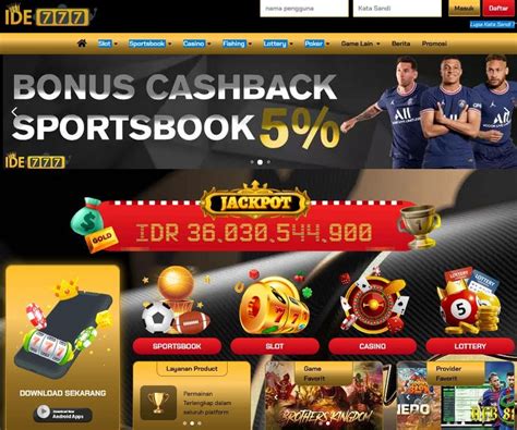 Ide777 slot online  Situs agen judi slot online menghadirkan permainan slot online 🔗 b