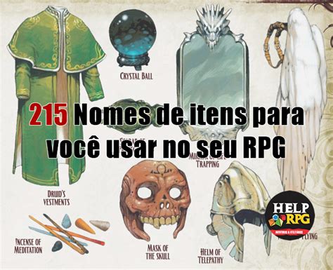 Ideias de nome para rpg  Características Físicas e Habilidades: todos possuem características físicas específicas, mesclando a origem das duas raças