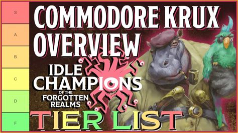 Idle champions commodore krux  We are prevailing