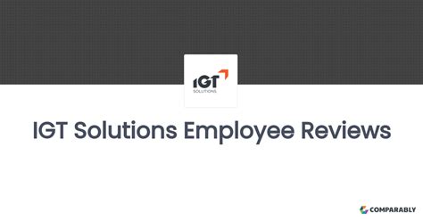 Igt solutions employee reviews Read more