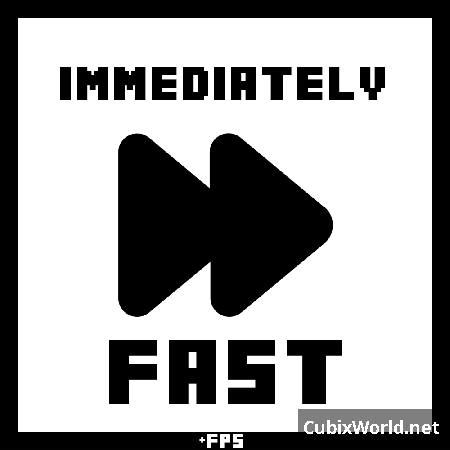 Immediatelyfast forge  It is designed to be lightweight and compatible with other mods