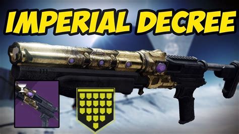 Imperial decree ornament  Equip this weapon ornament to change the appearance of Imperial Decree