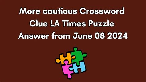 In a cautious way crossword clue  Click the answer to find similar crossword clues