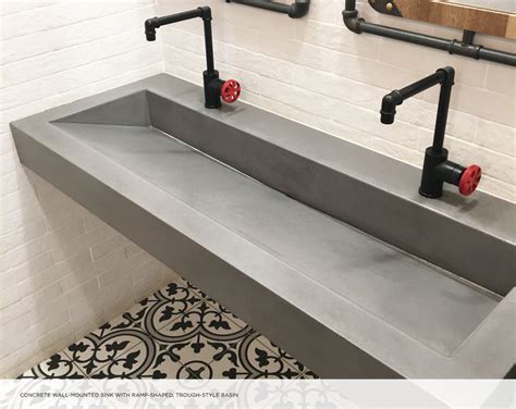 Incline trough sink  Simply start with enough brackets and insert any number of sinks and countertops Sinks include a stainless steel grid cover