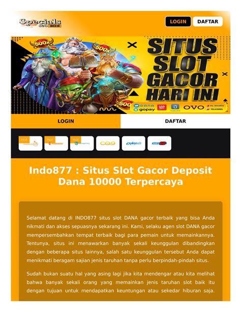 Indo877 slot  Melayani berbagai taruhan judi bola, judi slot dan game idn slot Syarat & Ketentuan: